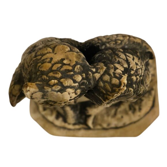 Vintage Owl Figurine Sculpture On Branch Resin Home Decor Collectible - Picture 14 of 16